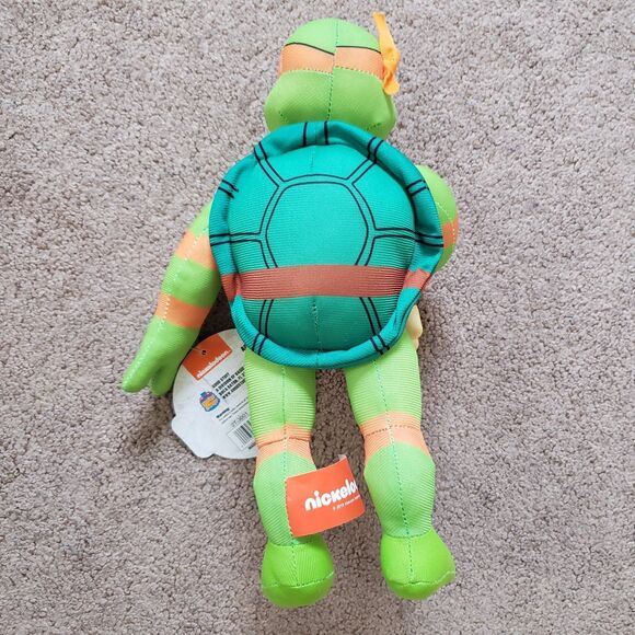 NWT 2019 Teenager Mutant Ninja Turtles Michaelangelo 12" Nickelodeon Plush - Picture 2 of 4